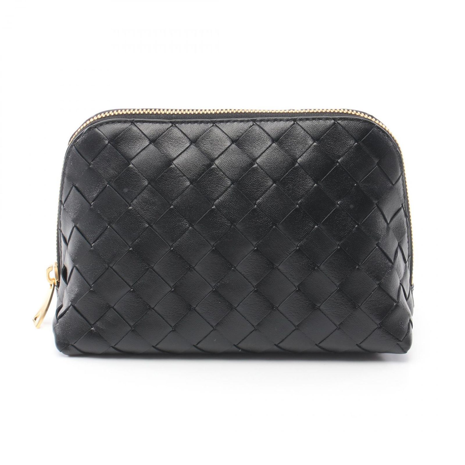 ボッテガヴェネタ BOTTEGA VENETA ポーチ イントレチャート ビューティ 785976V3IV08425 ブラック レザー ポーチ レディース