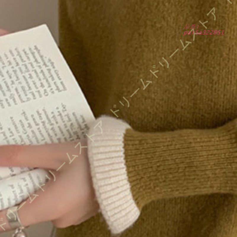 ハイネック ニットトップス