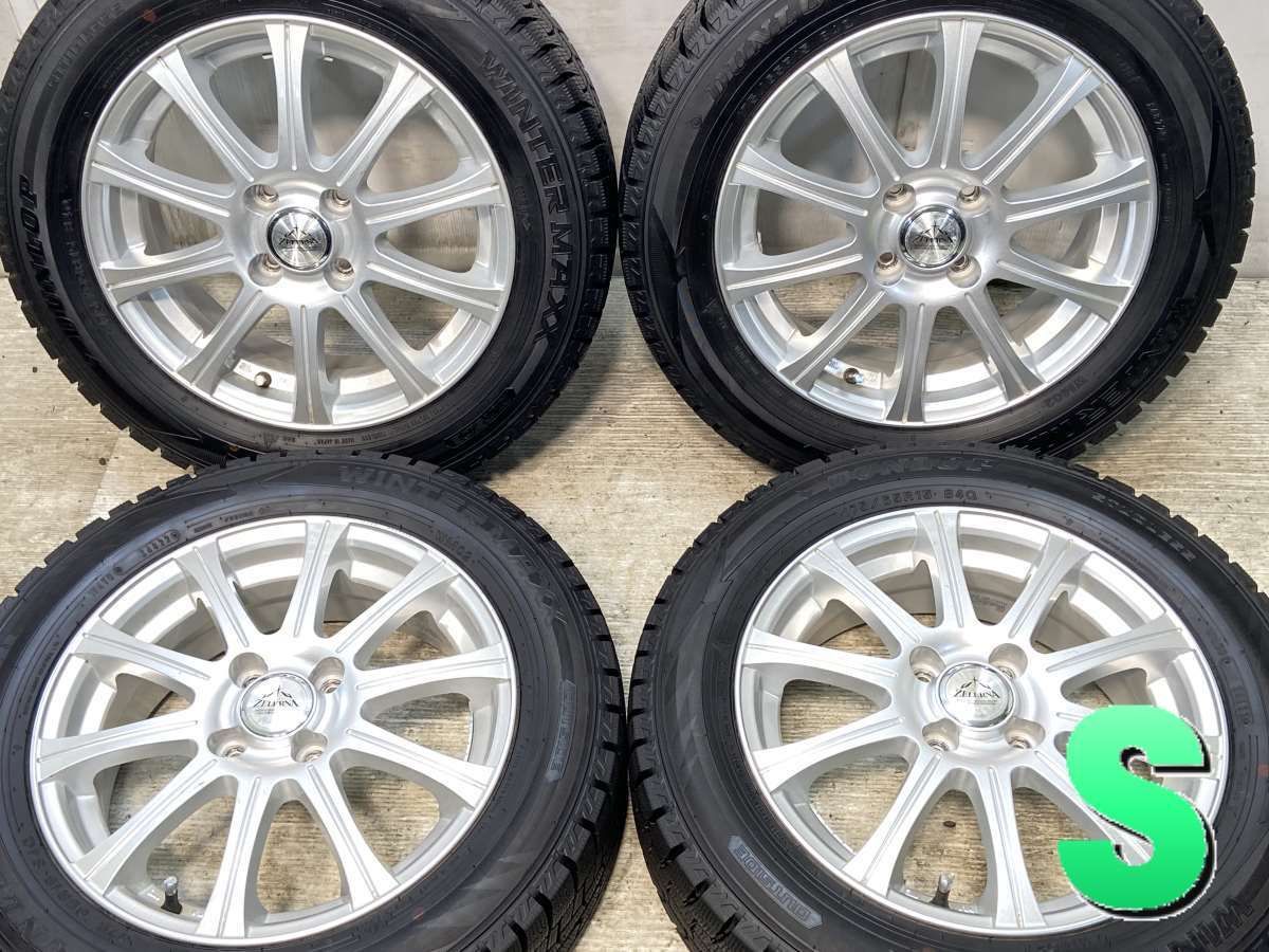 175|65R15 ダンロップ ウィンターマックス WM02 ZELERNA 15x5.5 42 100-4穴 タイヤ スタッドレスタイヤ ホイールセット 4本セット w15250331037