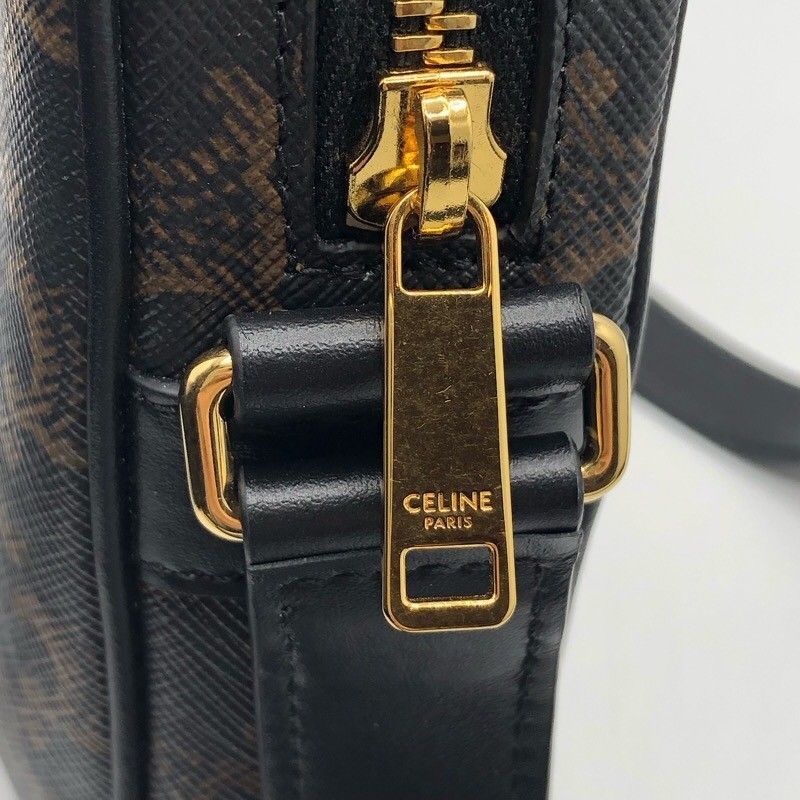 セリーヌ CELINE ミディアム メッセンジャーバッグ 194502 ブラック×GD 