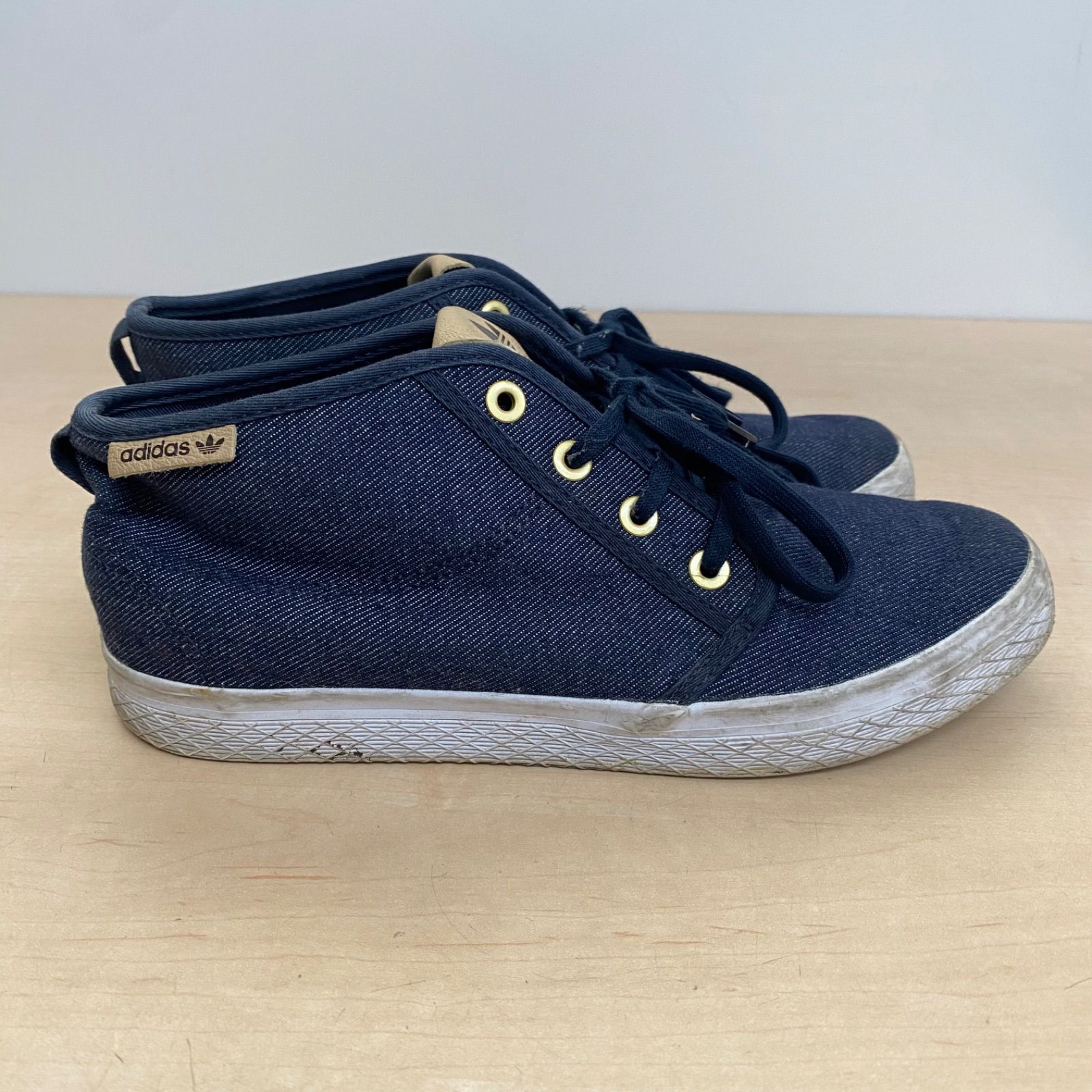 adidas アディダス レディース ハイカットスニーカー デニム生地 R71021 Y - メルカリ