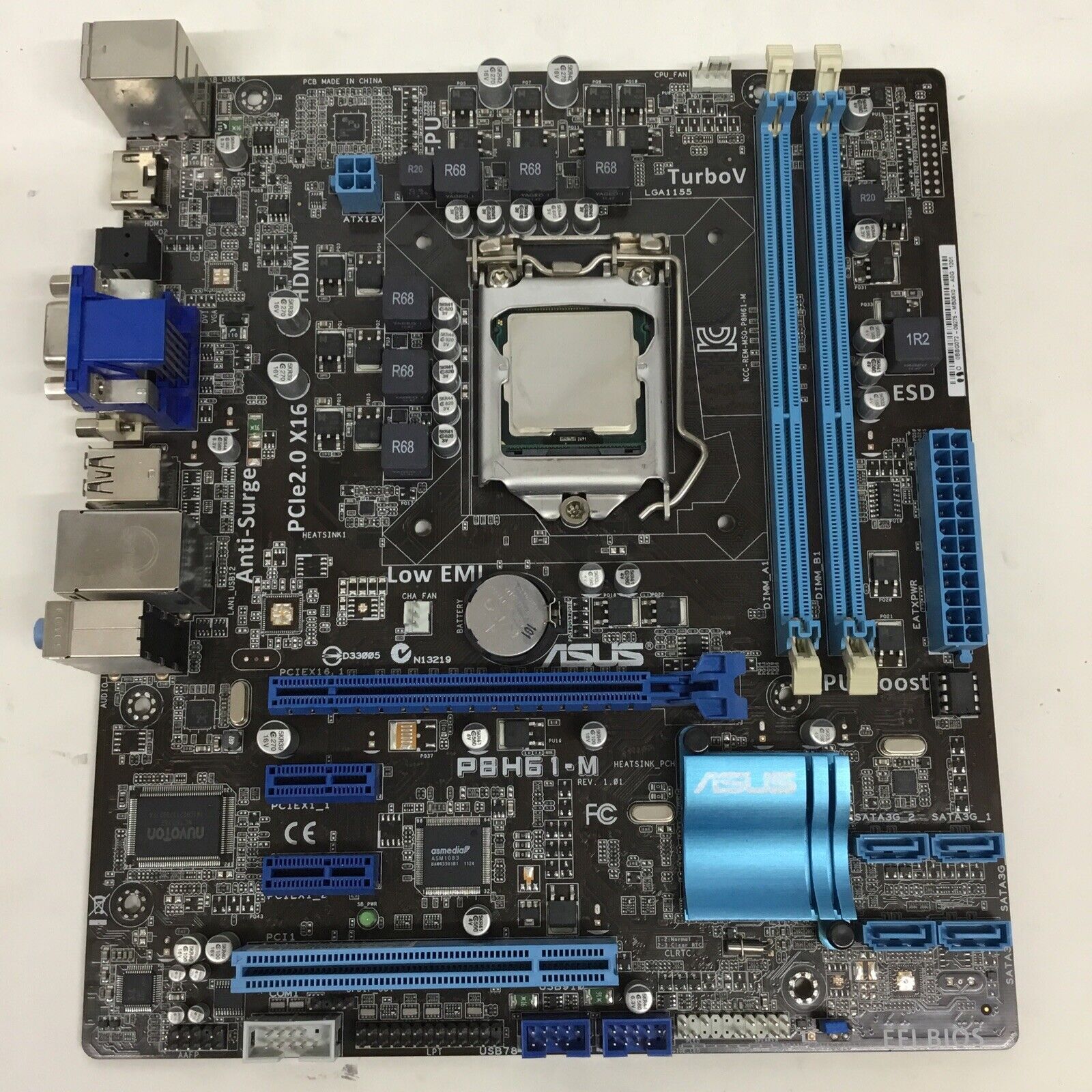 ASUS PBH61-M デスクトップマザーボード Intel Ce i5-2500k 3.3GHz 搭載