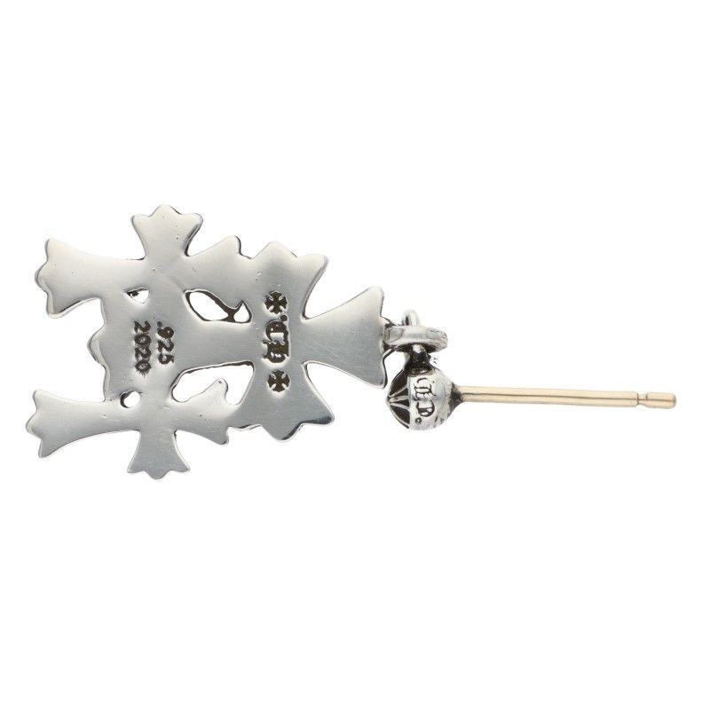 クロムハーツ 3 CH CROSS DROP/トリプルCHクロス シルバーピアス