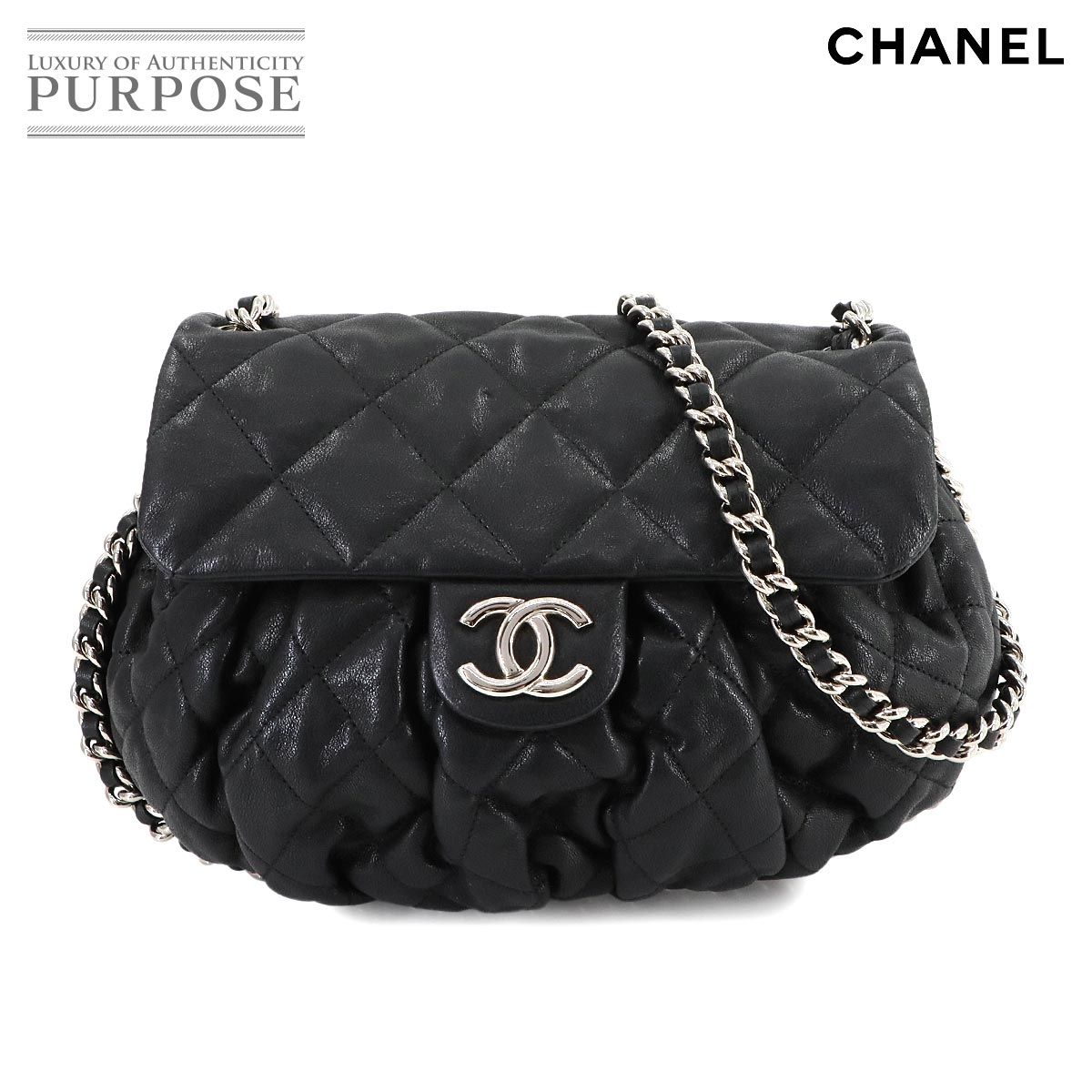 美品 シャネル CHANEL マトラッセ チェーン アラウンド ショルダー