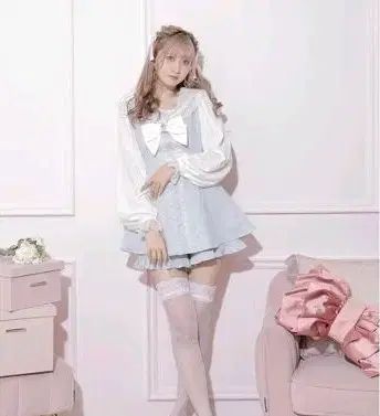 NOEMIE ノエミー レースアップ セーラー セットアップ 量産型 みずいろ 青 Secret Honey シークレットハニー LIZ LISA リズリサ