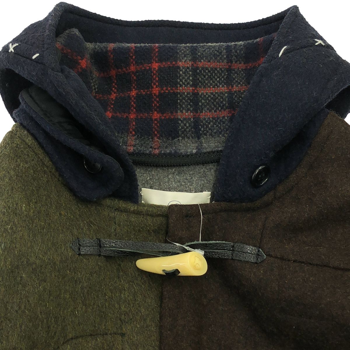 keisuke kanda ケイスケカンダ 手縫いのダッフルコート マルチカラー M