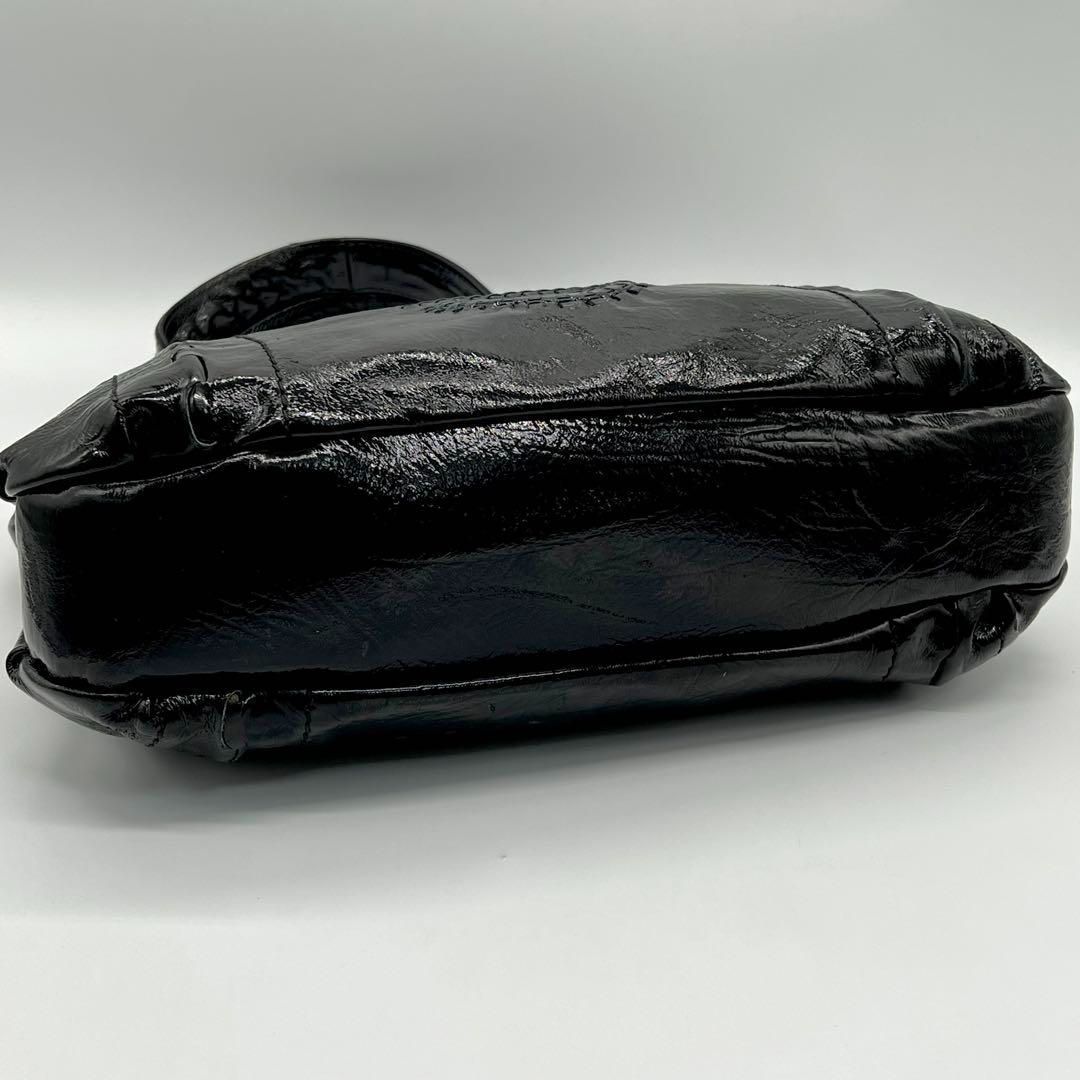 美品】SalvatoreFerragamo トートバッグ エナメル 黒色 - メルカリ