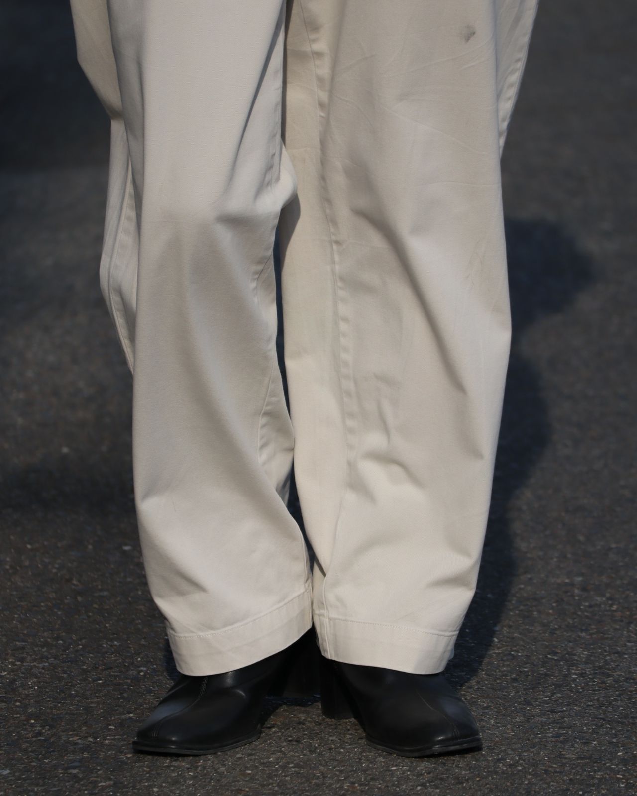 1990s Polo by Ralph Lauren wide-straight classic chino pants écru