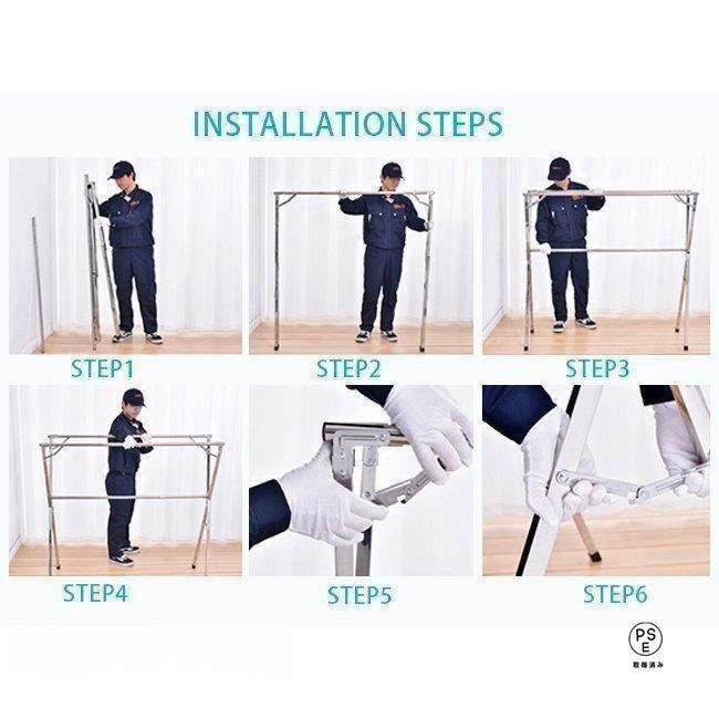 物干し物干しスタンド布団干しさびにくいふとん干し簡単組み立て収納便利物干しスタンド折りたたみ左右伸縮ベランダ屋外物干し洗濯物干し