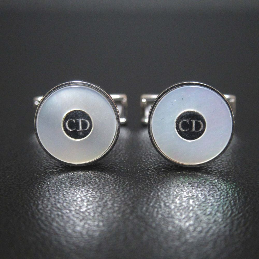 DIOR HOMME ディオールオム Ag925 シェル カフスボタン カフリンクス シルバー メンズ 古着