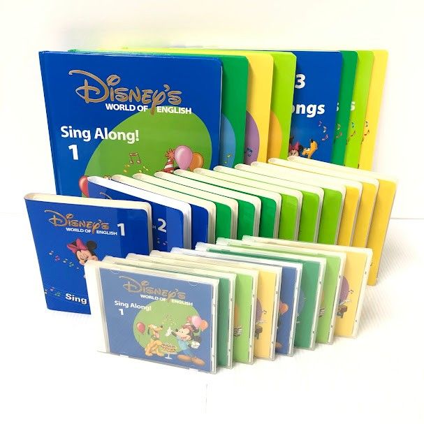 2012年購入　シングアロング DVD　旧子役ディズニー英語システム　DWE 2012年購入 シングアロングセット DVD12枚 旧子役 絵本＆CD 字幕