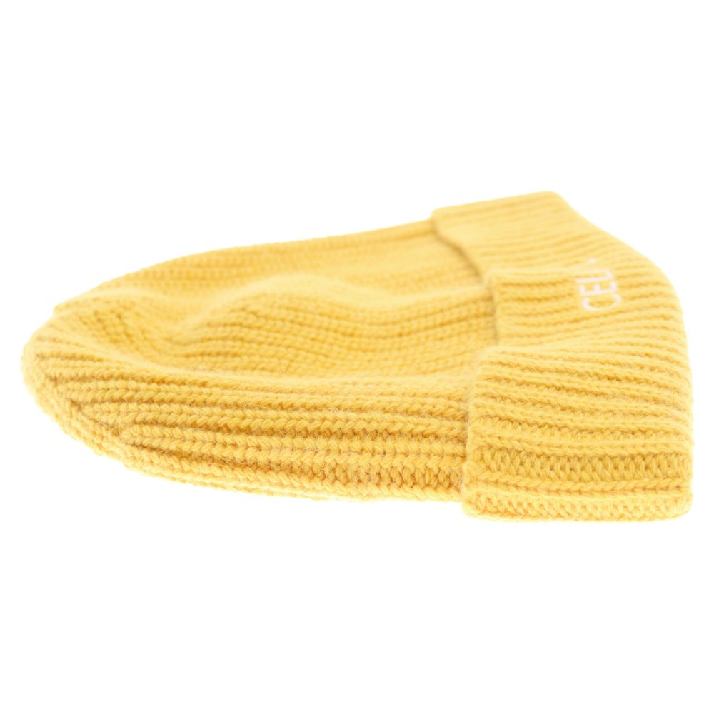 CELINE    ビーニー・ニット帽 CELINE セリーヌ Cotton Intial Beanie ビーニー ニット帽
