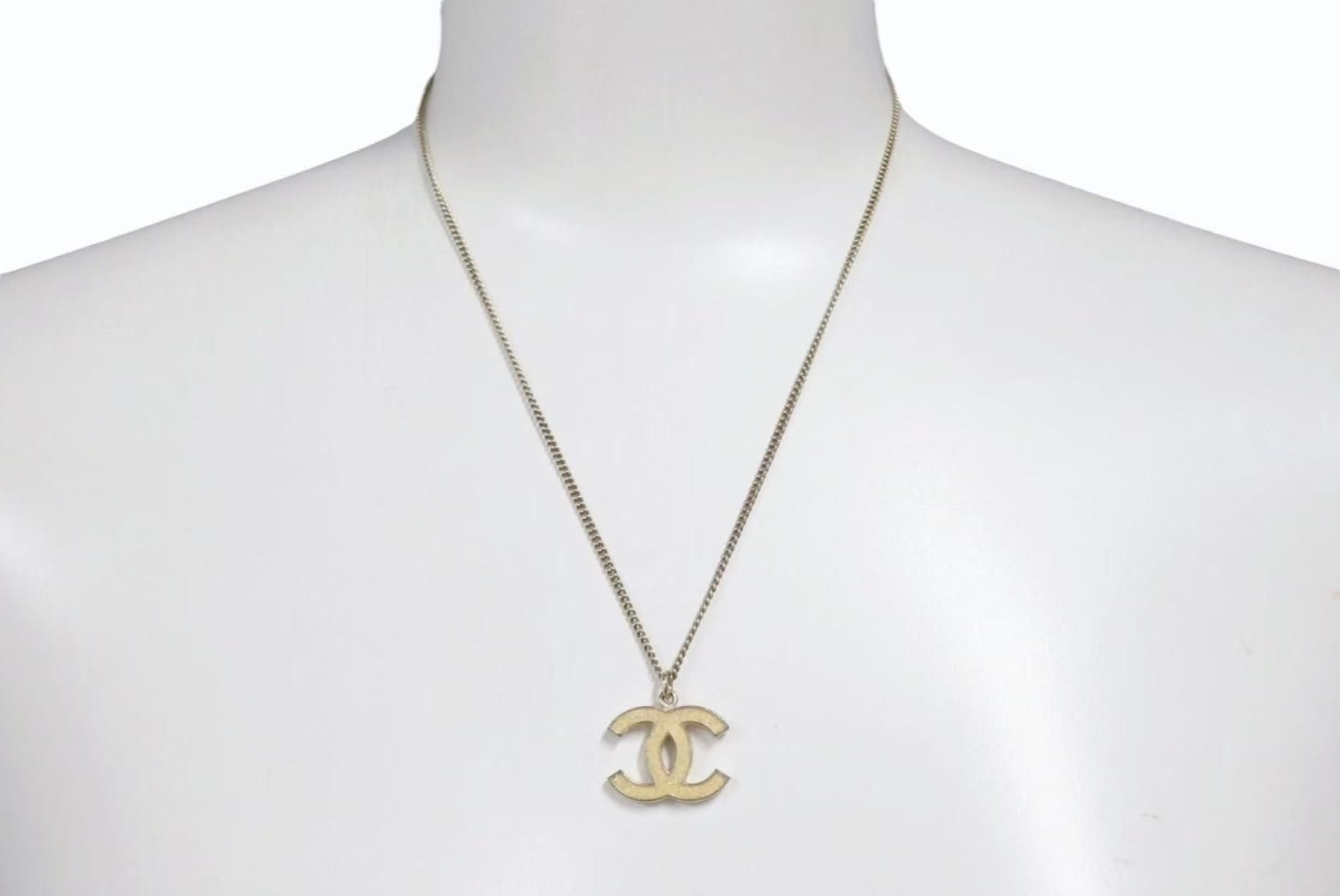 極美品 CHANEL シャネル ココマーク ネックレス アクセサリー ゴールド  