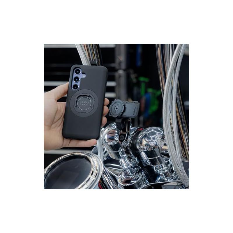 クアッドロック QUAD LOCK ハンドルバーマウント PRO CHROME LARGE バイク用 qlm-lhb-chr 1