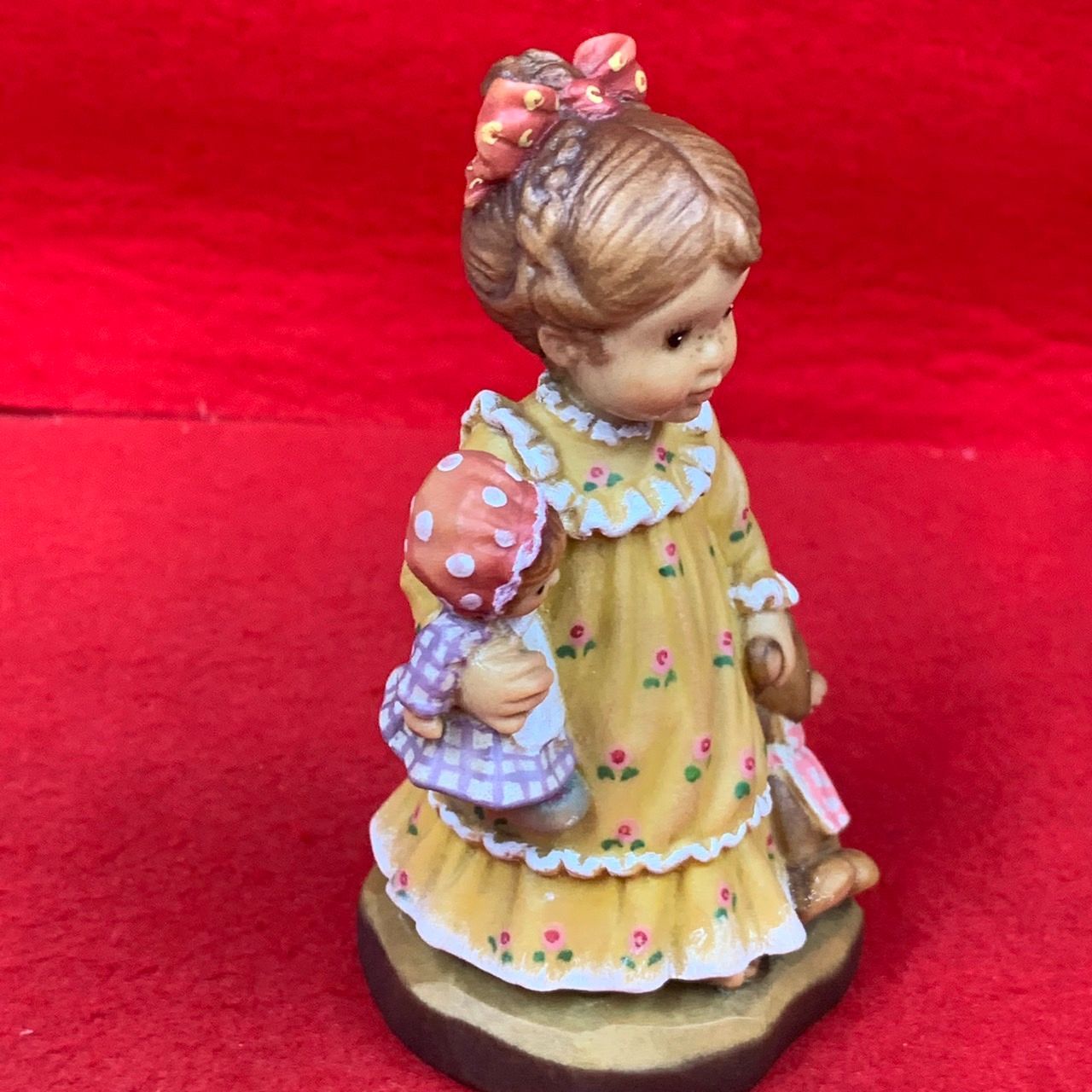 アンリ人形 木彫り サラケイ Nightie Night 10cm Anri イタリア 置物