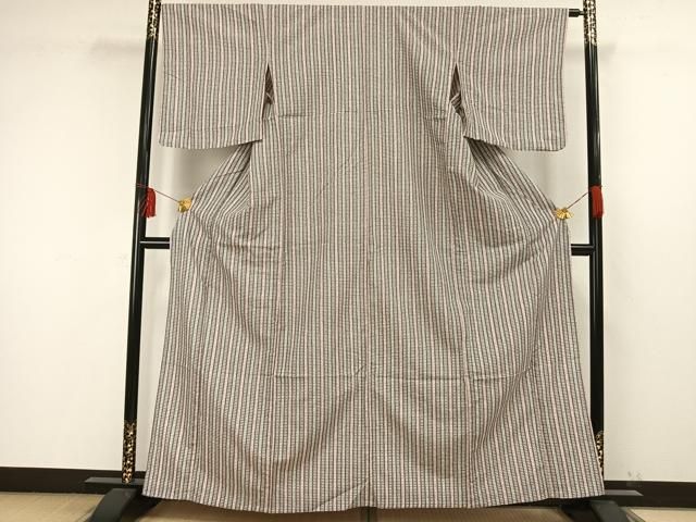 平和屋着物▽小紋　単衣　縞　洗える着物　AAAW1491fy 平和屋着物▽小紋 単衣 縞 洗える着物 AAAW1491fy - メルカリ