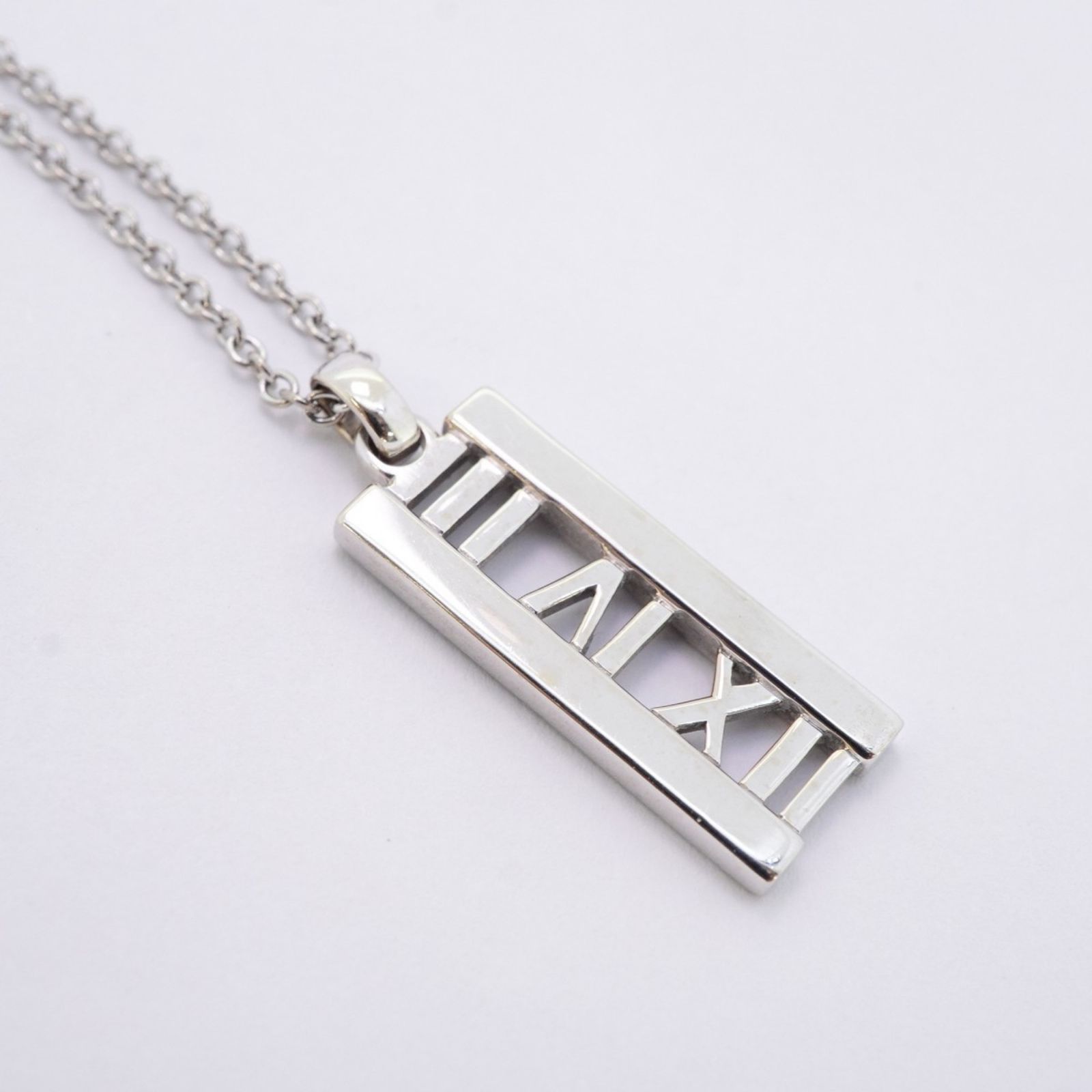 ティファニー Tiffany ティファニー ネックレス アトラスバー 18KWG ホワイトゴールド ダイヤモンドレディース