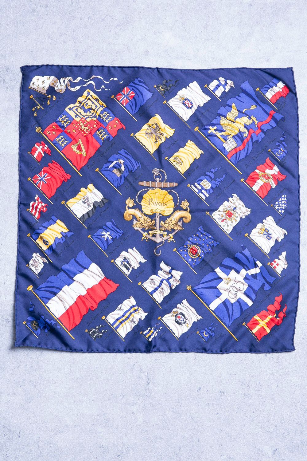 正規品】エルメス プチカレ45 PAVOIS 国旗 シルクスカーフ-