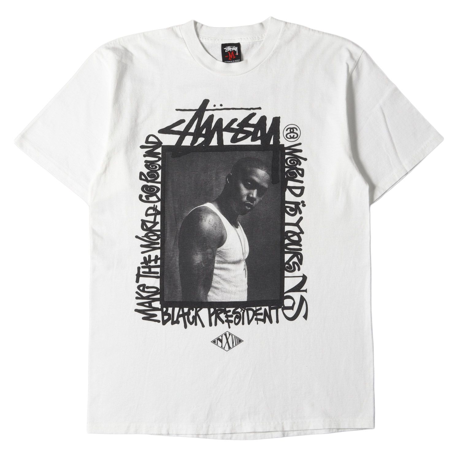 STUSSY ステューシー Tシャツ サイズ:M 00s NEXUS 7 NAS ライブ会場 ...