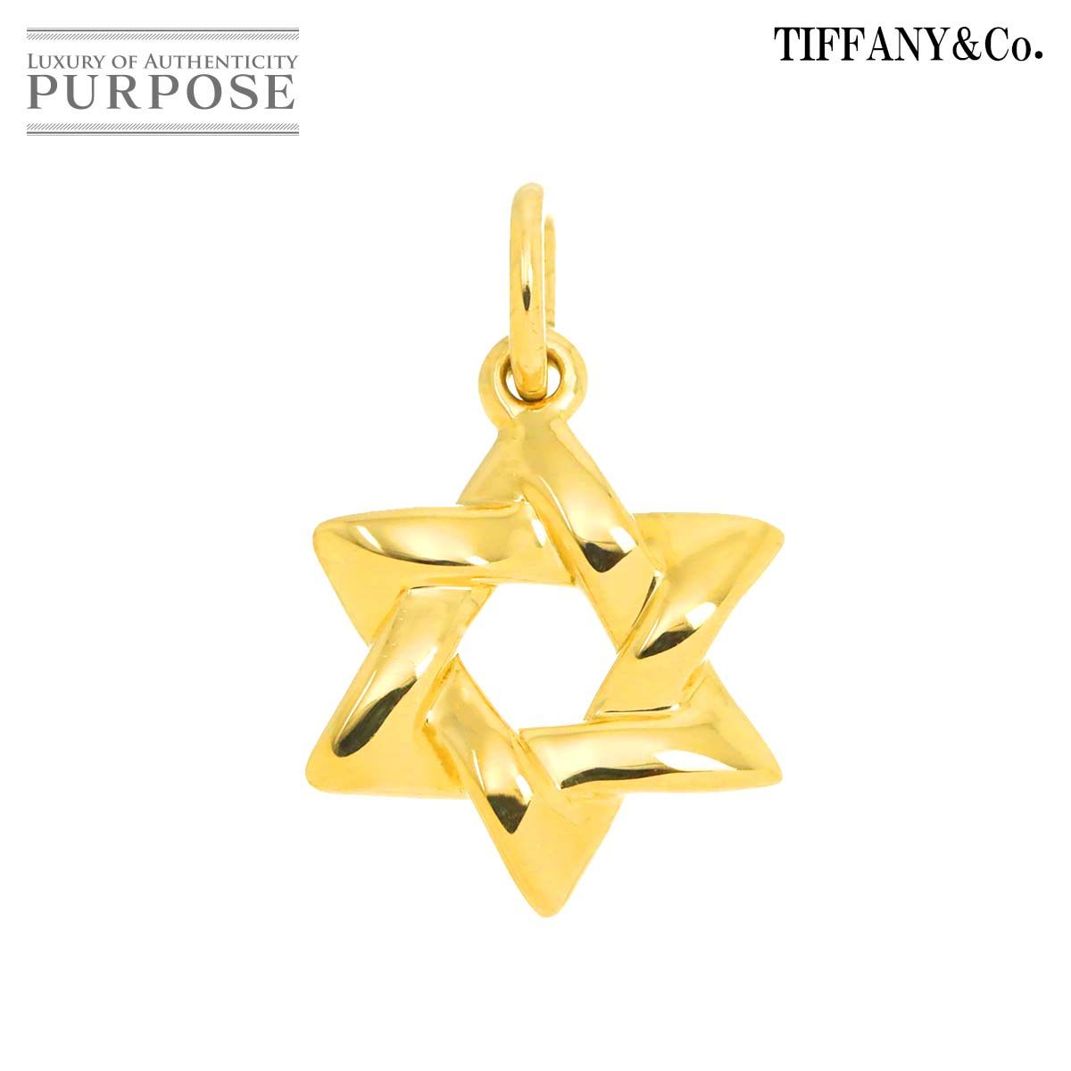 ティファニー TIFFANY&Co. スターオブダビデ ペンダント トップ K18 YG 