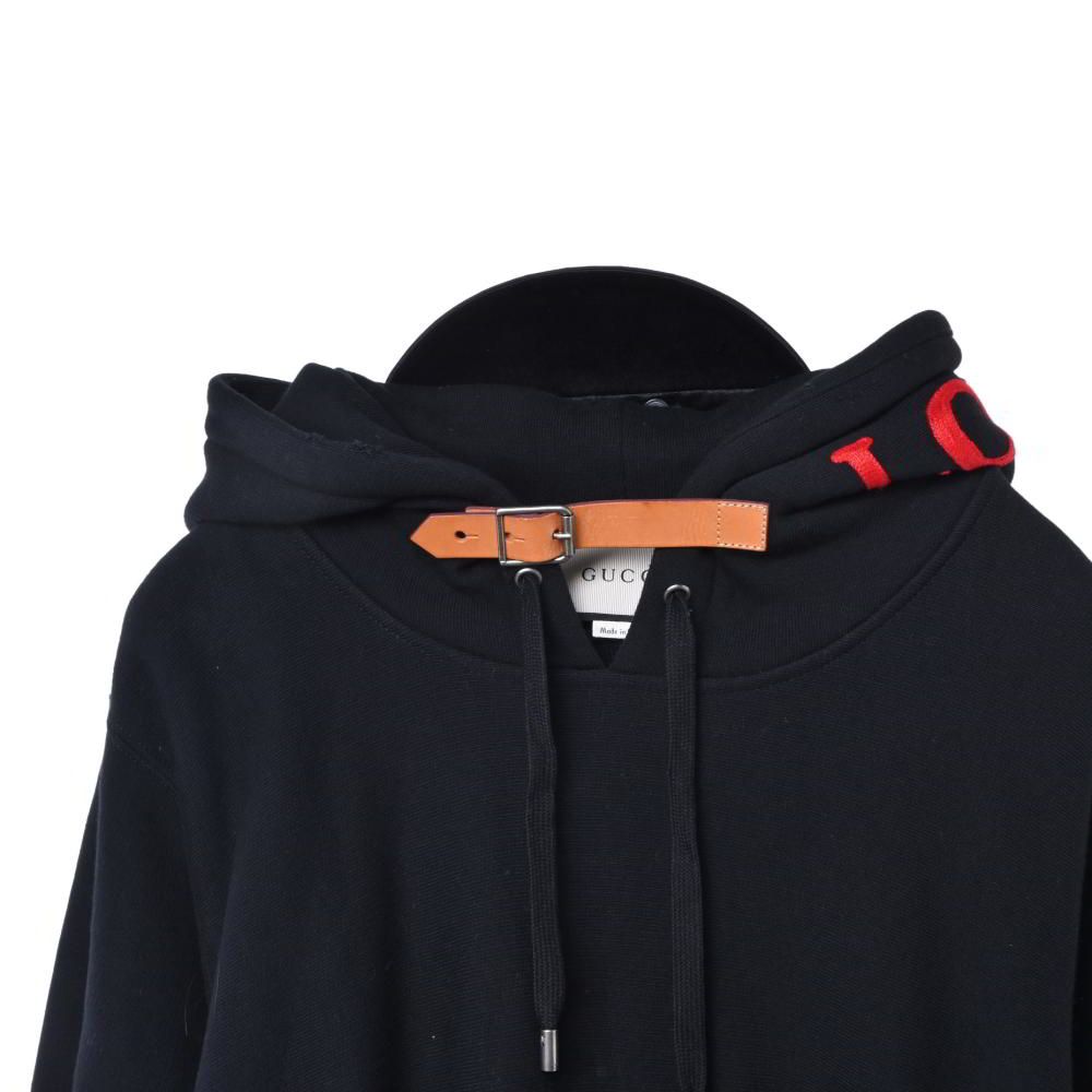 GUCCI 463636 ベルト付き フード刺繍 パーカ - メルカリ
