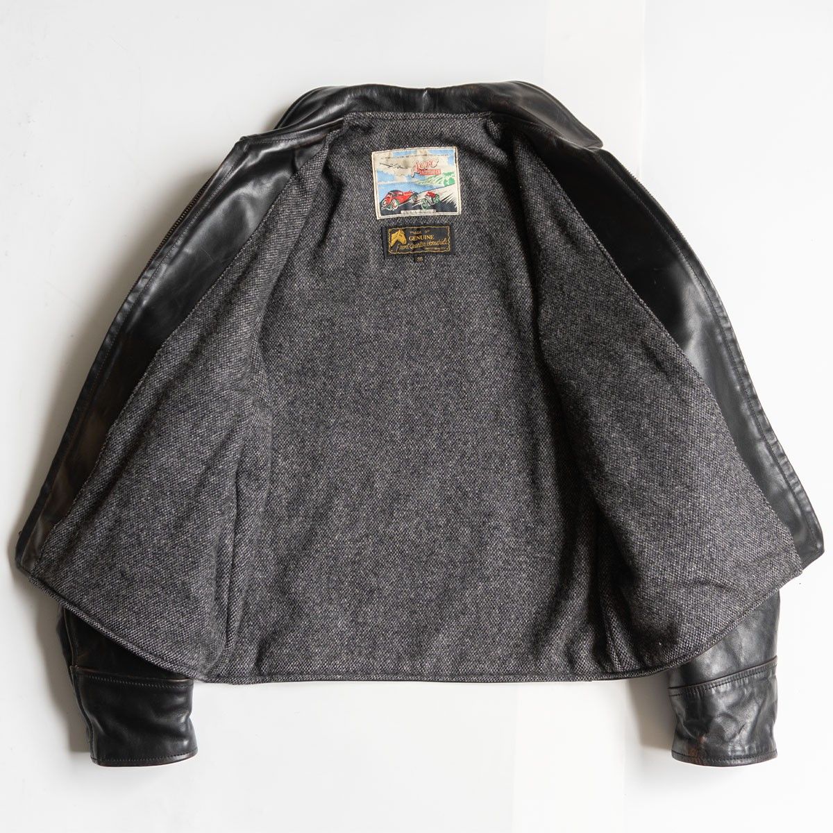 雰囲気抜群】AERO LEATHER【ハーフベルト ホースハイド レザー