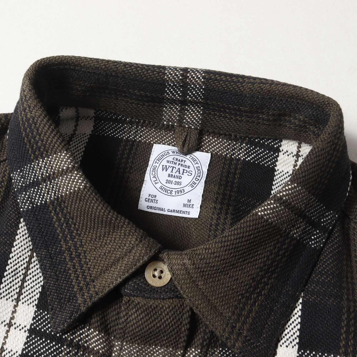 新品 WTAPS ダブルタップス シャツ サイズ:M ヘビー チェック