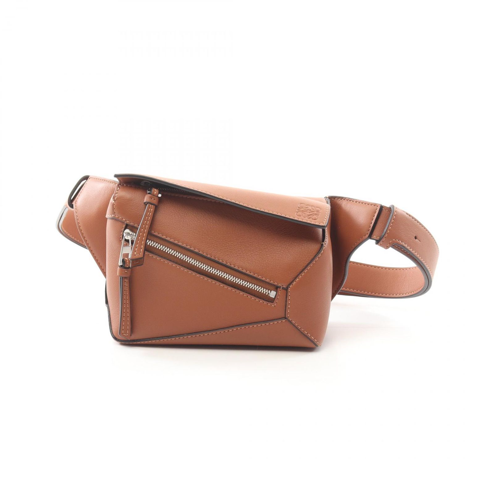 ロエベ LOEWE ウエストバッグ ボディバッグ パズル バムバッグ ミニ B510EB1X03 タン レザー クロスボディバッグ レディース