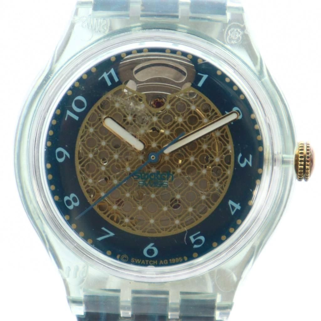 スウォッチ SWATCH 腕時計 ウォッチ 自動巻き スケルトン クリア