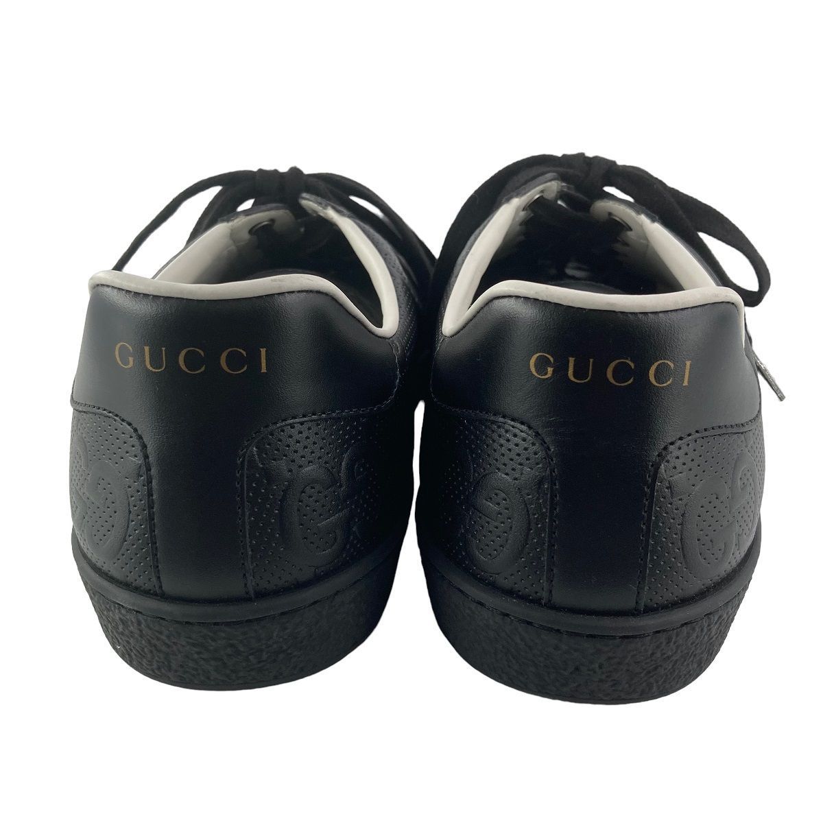 中古】 GUCCI グッチ GGエンボス スニーカー 625787 1XK10 1000