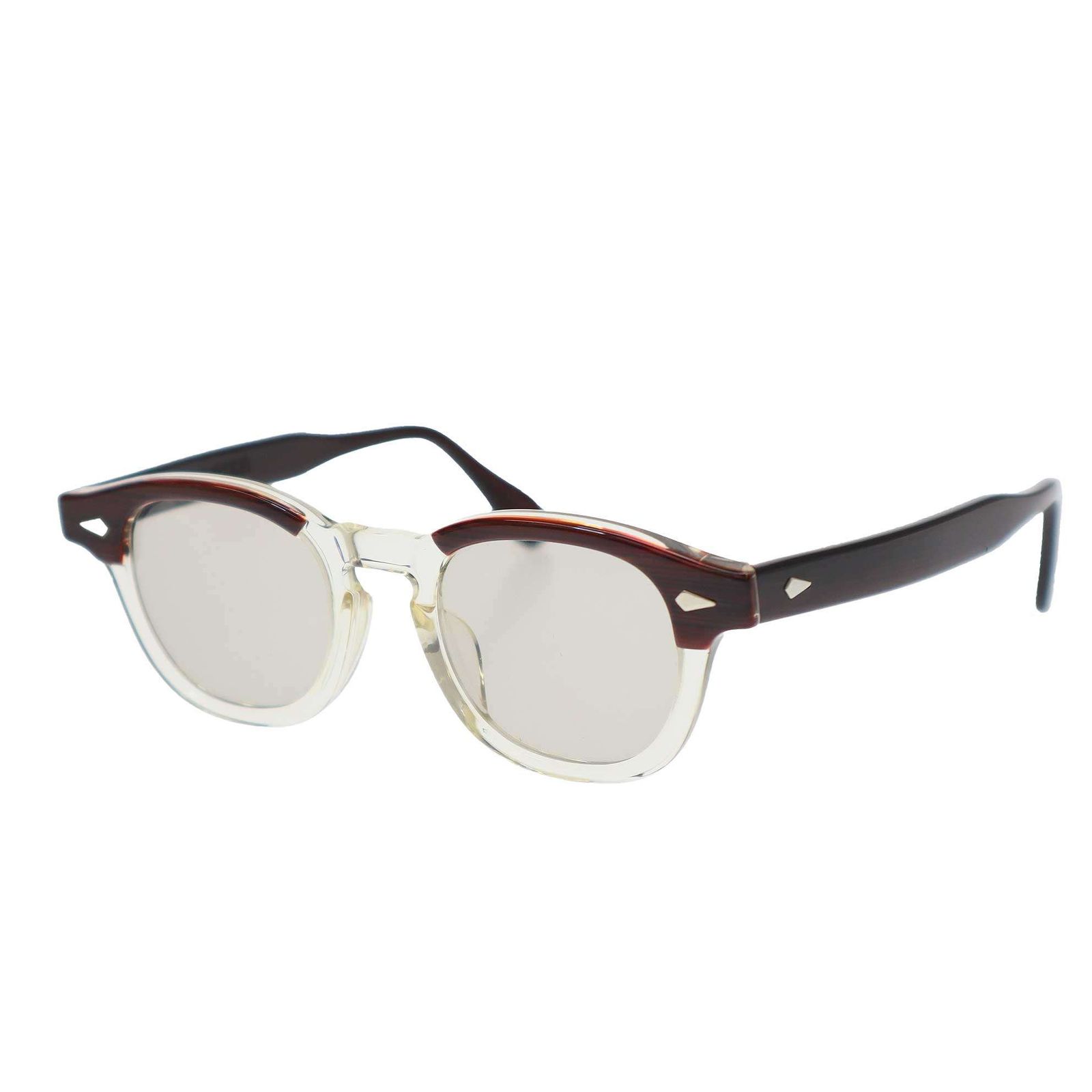 JULIUS TART OPTICAL ジュリアス タート オプティカル AR  PL-001J Brown Crystal Brow サングラス アイウェア  ブラウン