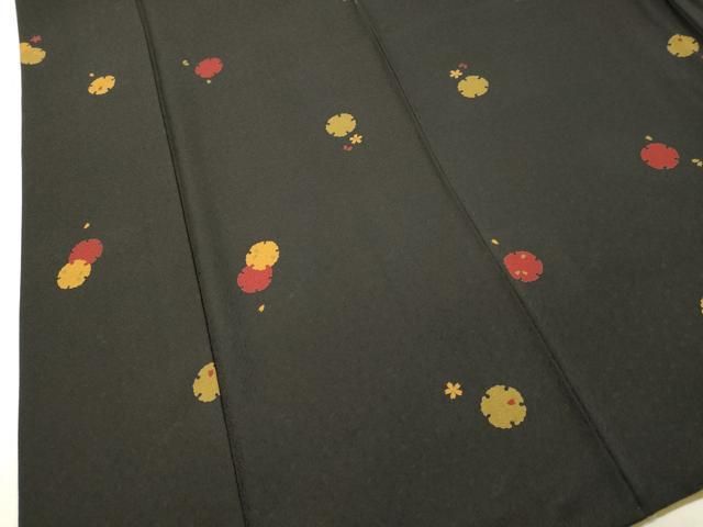 平和屋着物○上質な小紋 雪輪舞桜 暈し染め 正絹 逸品 AAAW9182zg