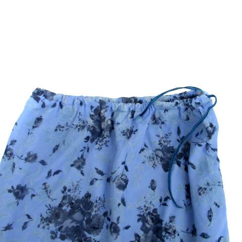 ケティ KETTY フレアスカート ロング丈 マキシ丈 花柄 M 青 ケティ KETTY フレアスカート ロング丈 マキシ丈 花柄 M 青