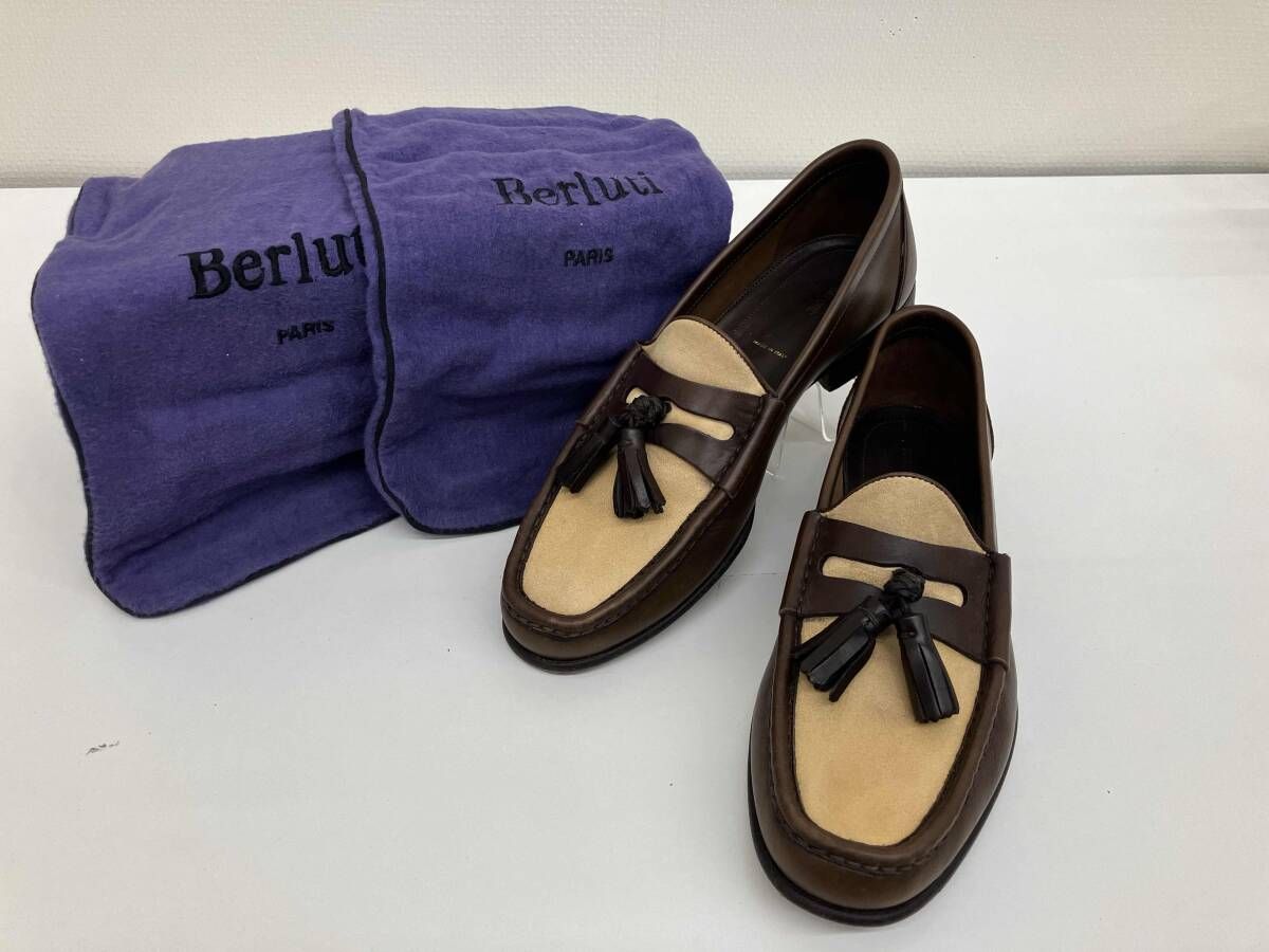 TOMFORD JO 606T トムフォード タッセルローファー ブラウン 26センチ ツートンカラー ローファー