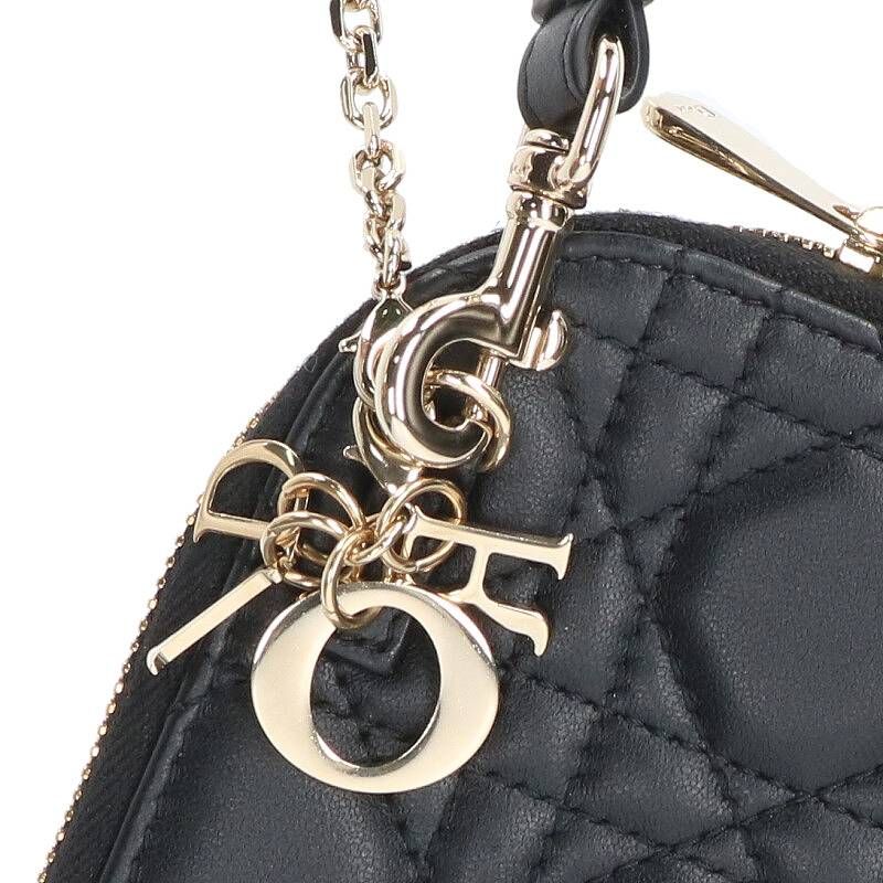 ディオール 56-MA-0242 LADY DIOR カナージュラムスキンショルダー