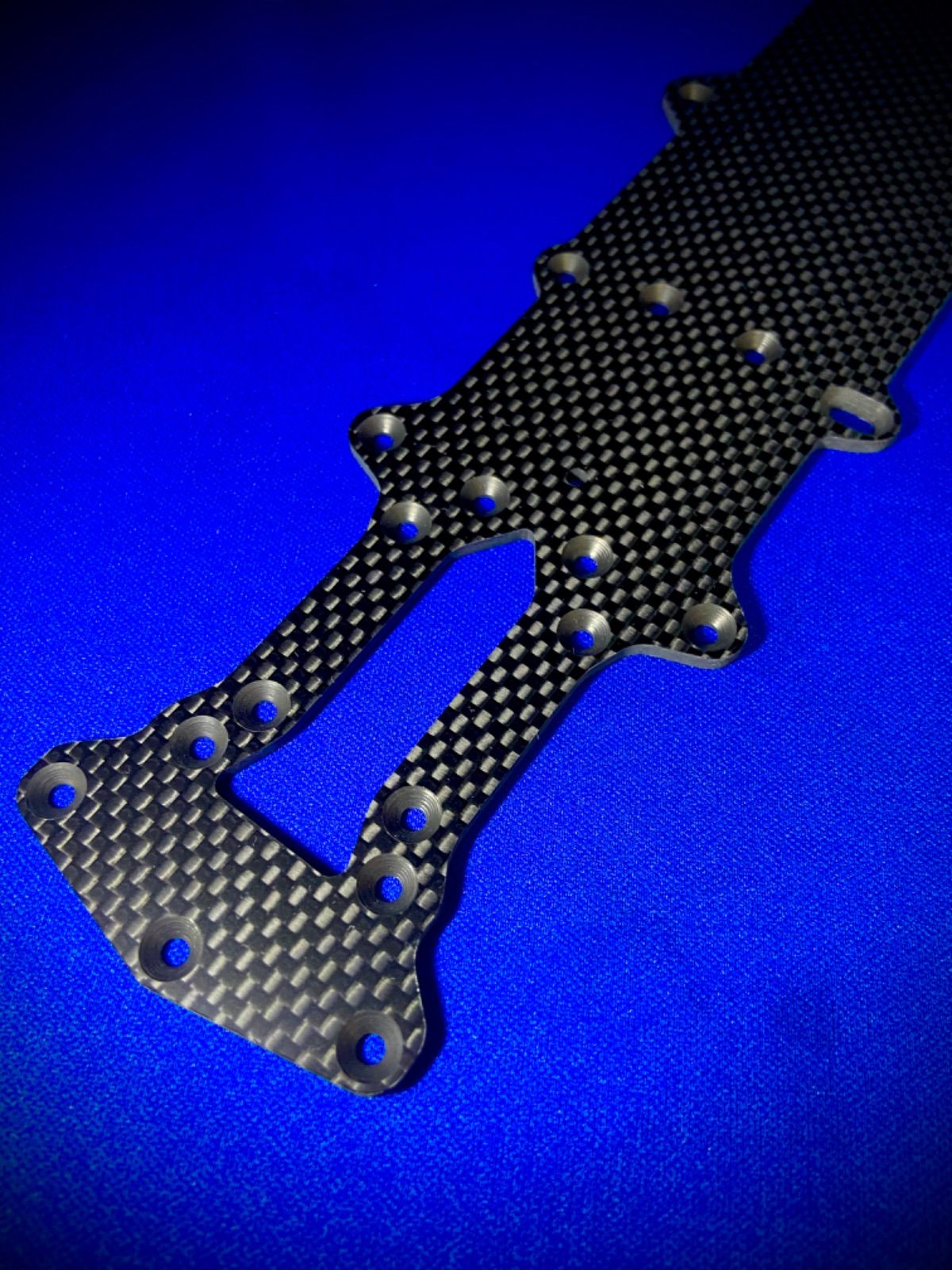 特注ヨコモ YD-2R用 ナローメインシャーシ スリット無加工 蕨山Carbon