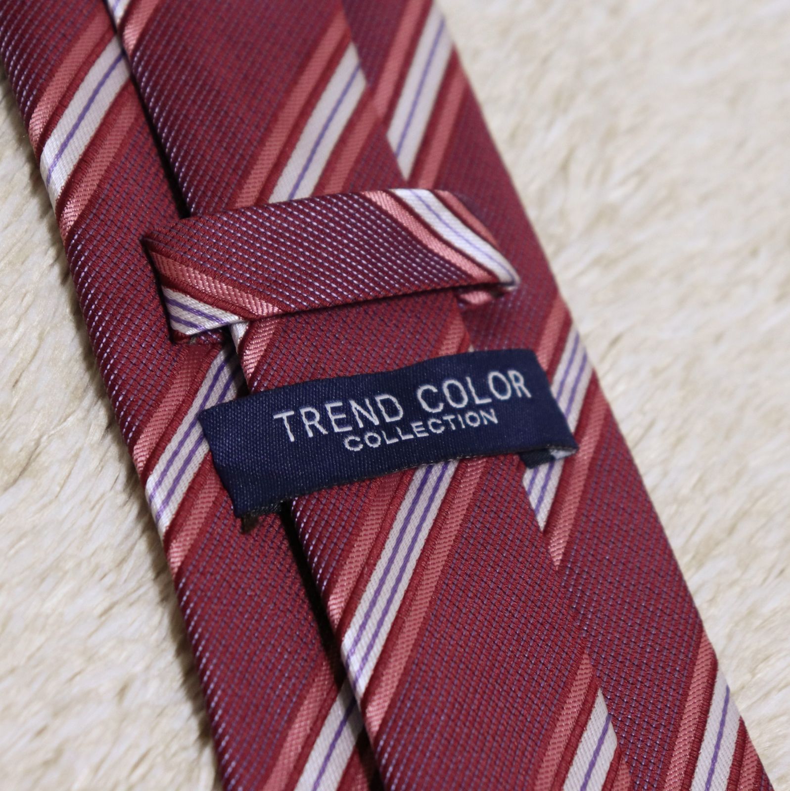 TREND COLOR COLLECTION ストライプ ポリエステルネクタイ - メルカリ