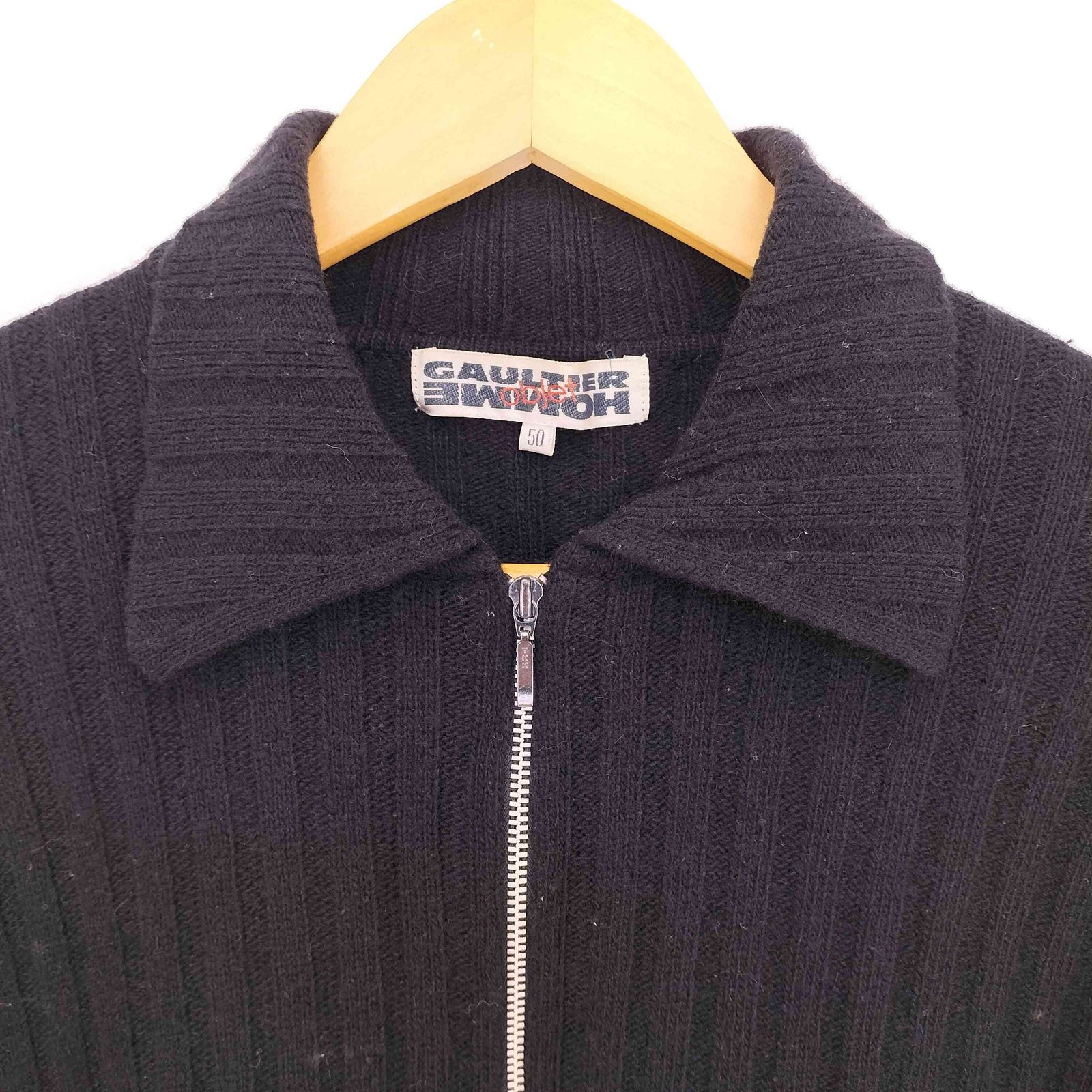 ゴルチエオムオブジェ GAULTIER HOMME objet カシミヤ混 襟付き