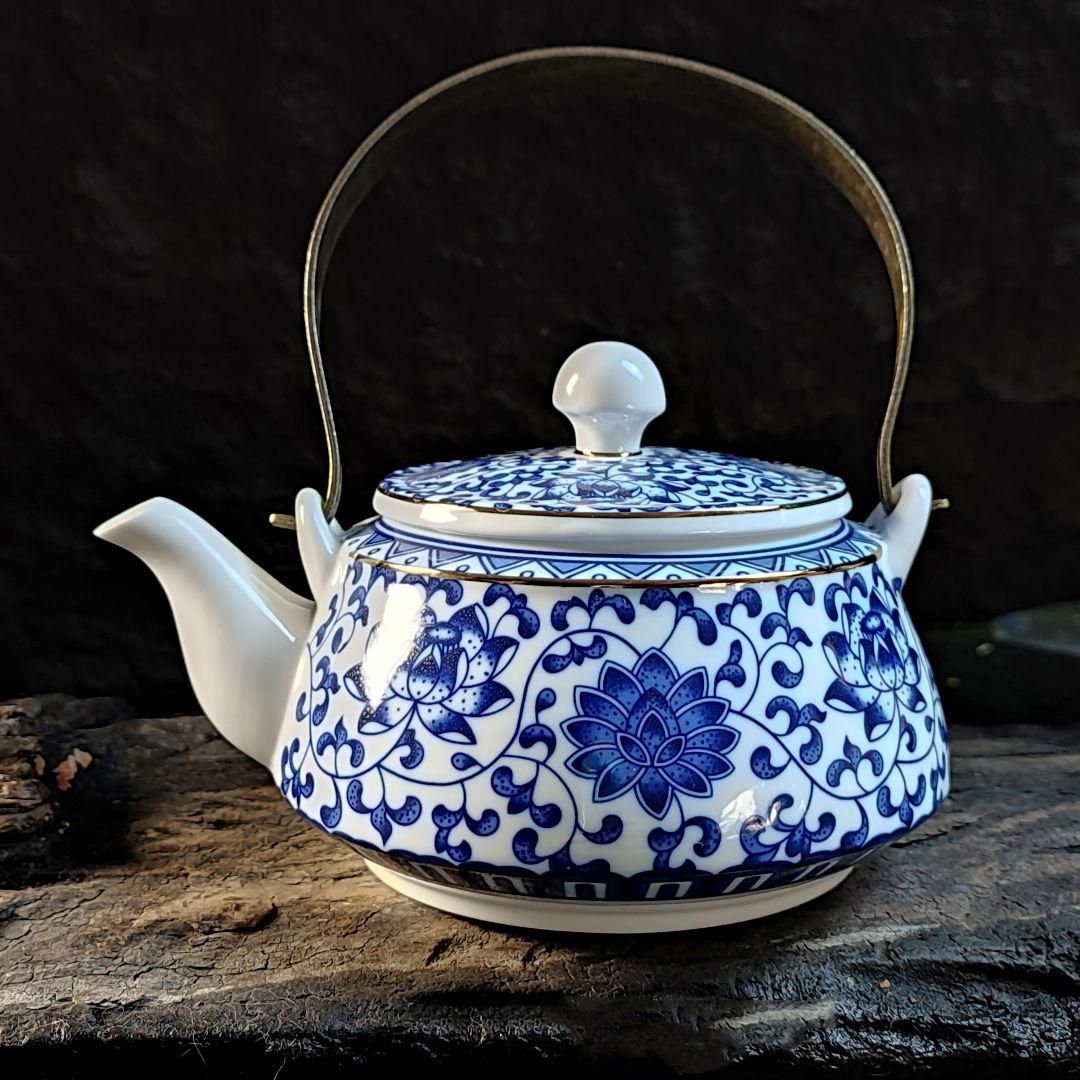 招財提梁壺 茶道具 中国茶器 工芸品 置物