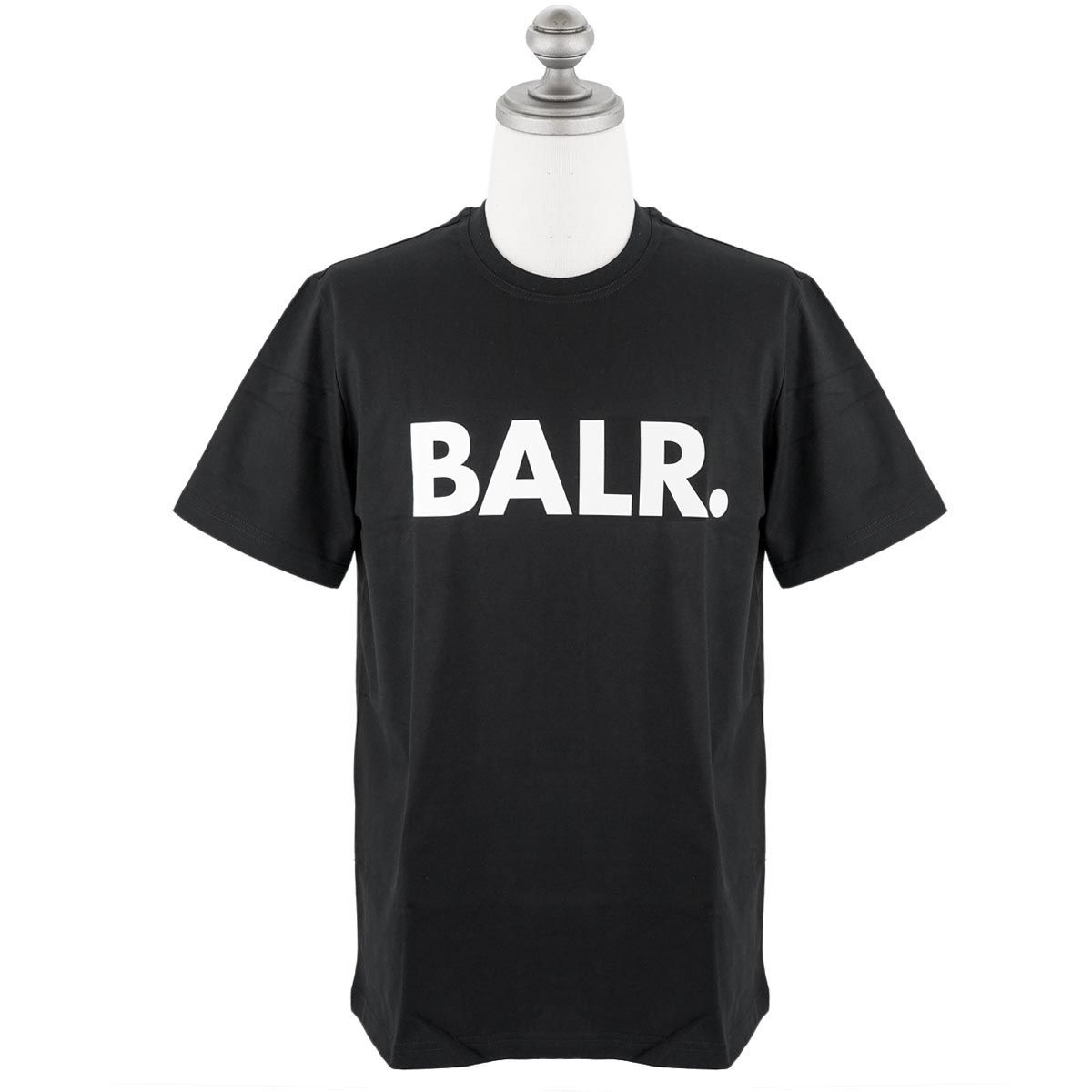 BALR. ボーラー クルーネック Tシャツ/BRAND STRAIGHT T-SHIRT メンズ JETBLACK