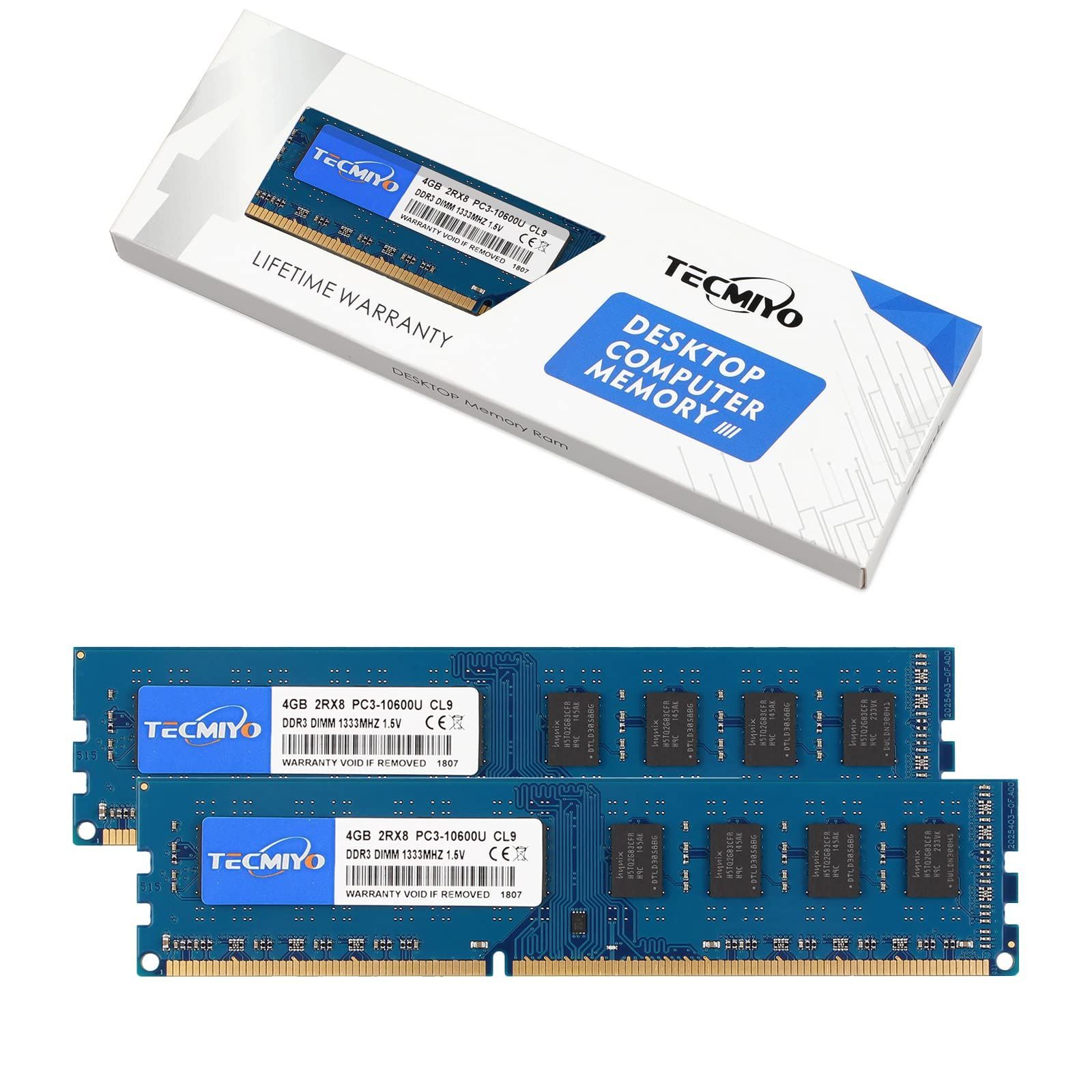 デスクトップ PC メモリ DDR3 4GB 2枚 - PC/タブレット