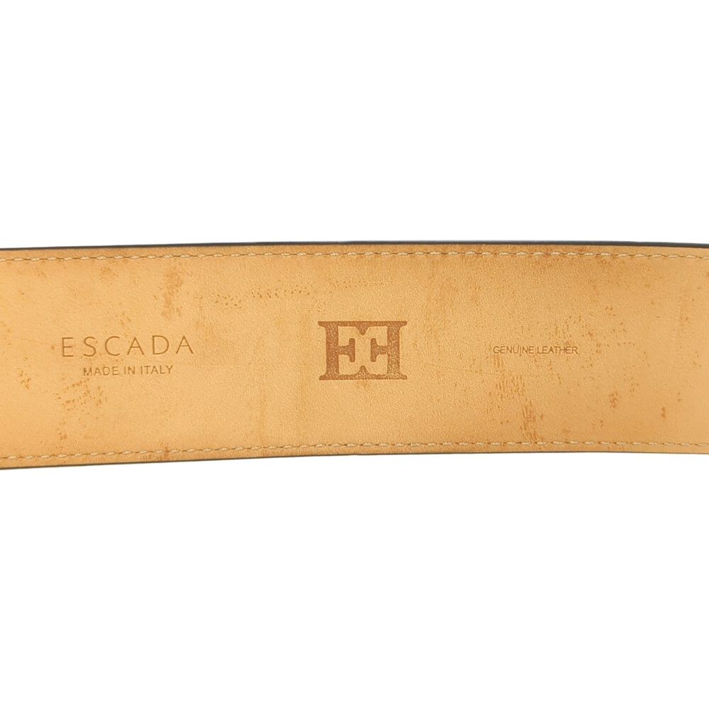 ESCADA エスカーダ スエード デザイン ベルト ブラウン ESCADA エスカーダ ハートバックル・レザー ワイド ベルト