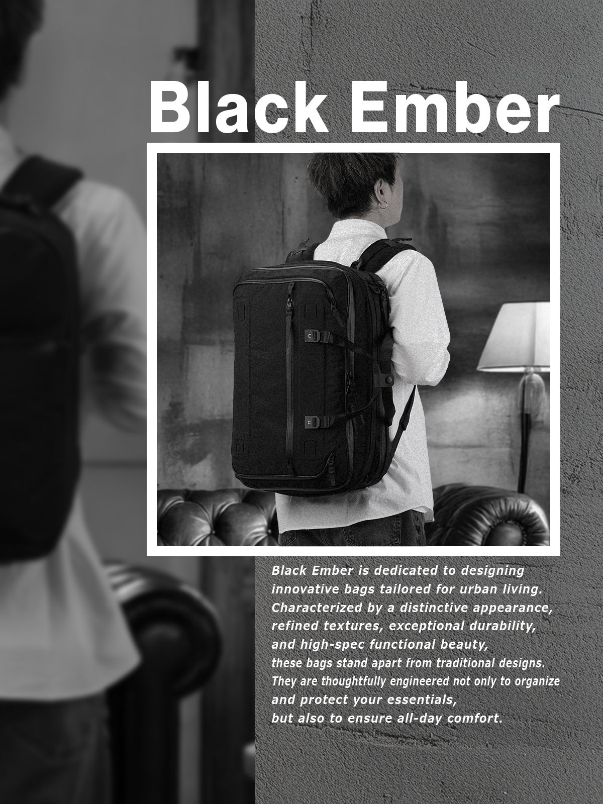 ブラックエンバー ビジネスリュック ビジネスバッグ メンズ ブランド