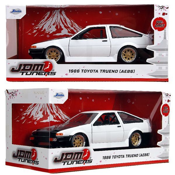 JADATOYS 1:24 JDM TUNERS 1986 Toyota Trueno AE86 ミニカー - メルカリ