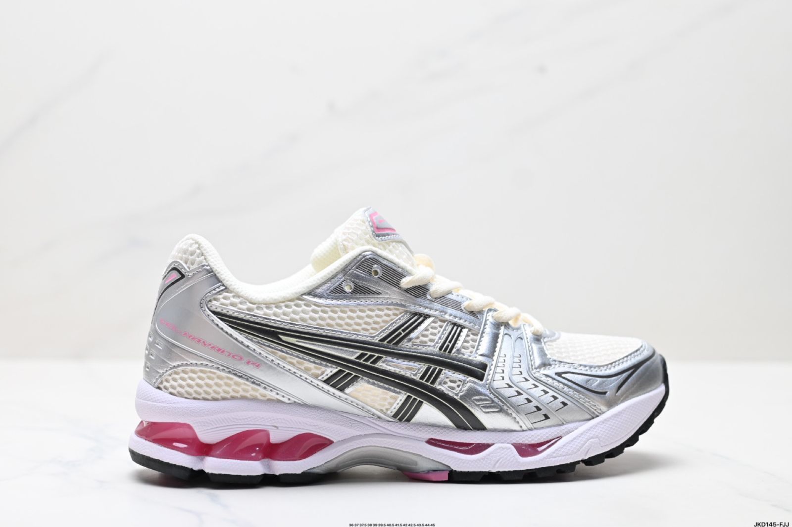 Asics アシックス Gel-Kayano 14 シルバーグレーグリーン スポーツレジャー通気性プロランニングシューズ-MM輸入1