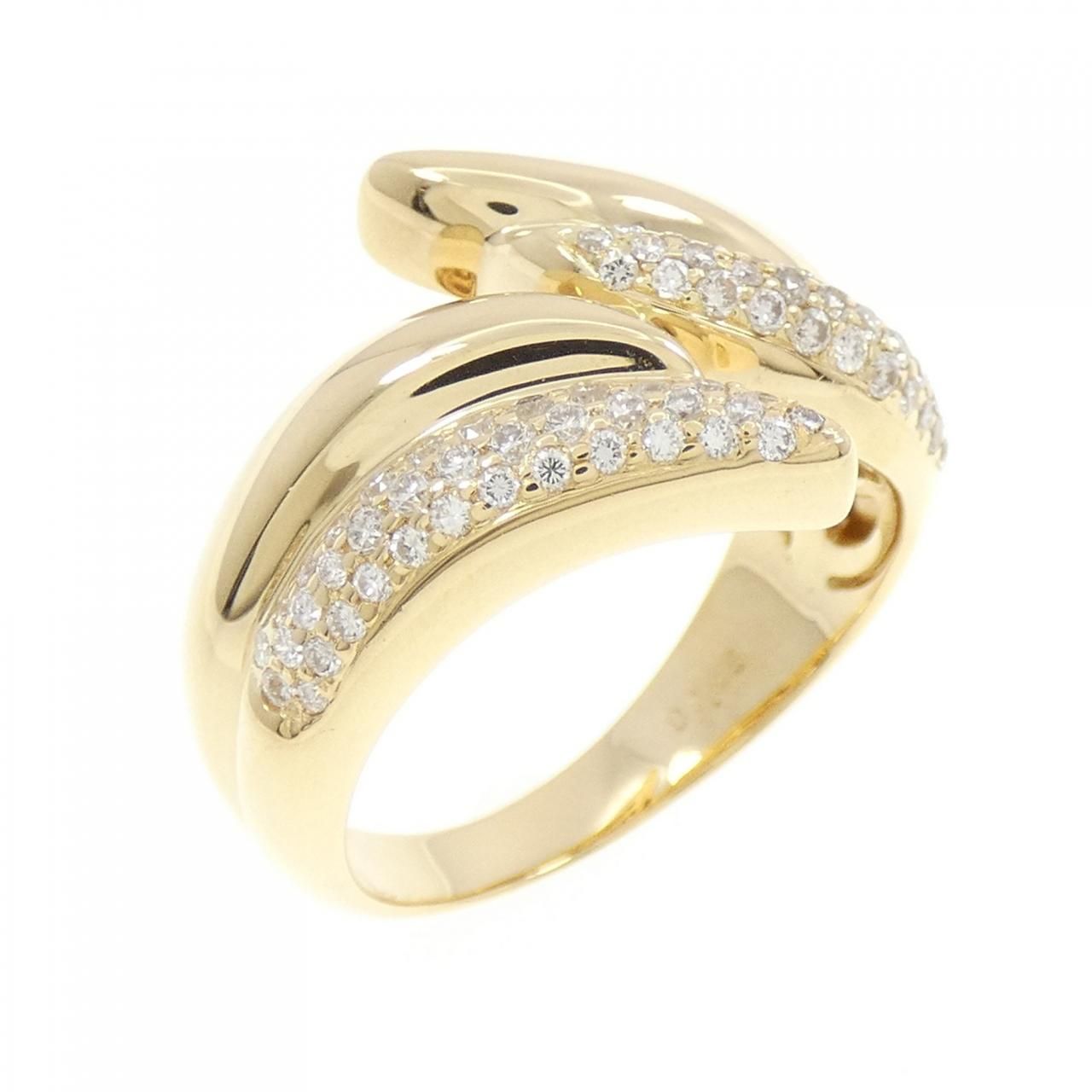750YG ダイヤモンド リング 0.46CT
