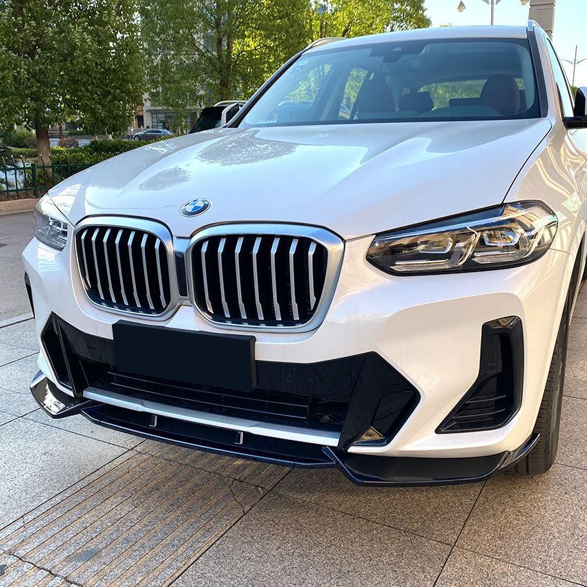 外装パーツ メンズ スポーティ仕様 BMW X3 G01 | X4 G02 Mパック後期 2025 フロントリップスポイラー 前唇 エアロパーツ PP製