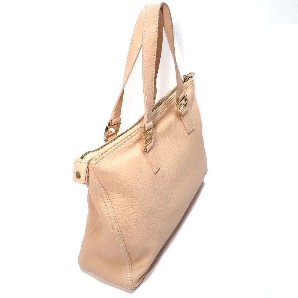 FENDI】フェンディ ハンドバッグ レザー サーモンピンク 2408
