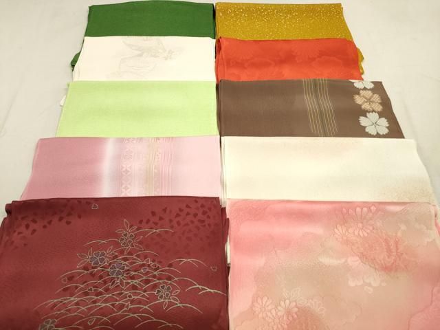 平和屋着物 和装小物 帯揚げ10枚セット 正絹 DAAV2512xg