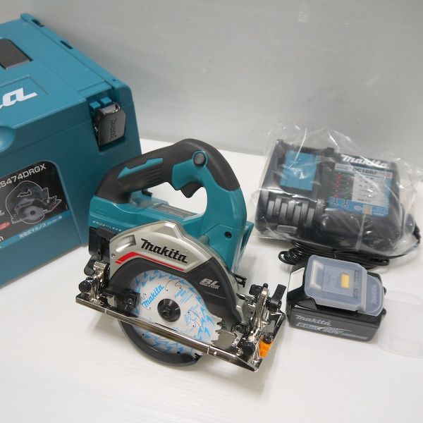 Makita - マキタ125mm 充電式マルノコ  HS474DRGX  未使用 マキタ HS474DRGX(青) 125mm充電式マルノコ 18V(6.0Ah)セット品